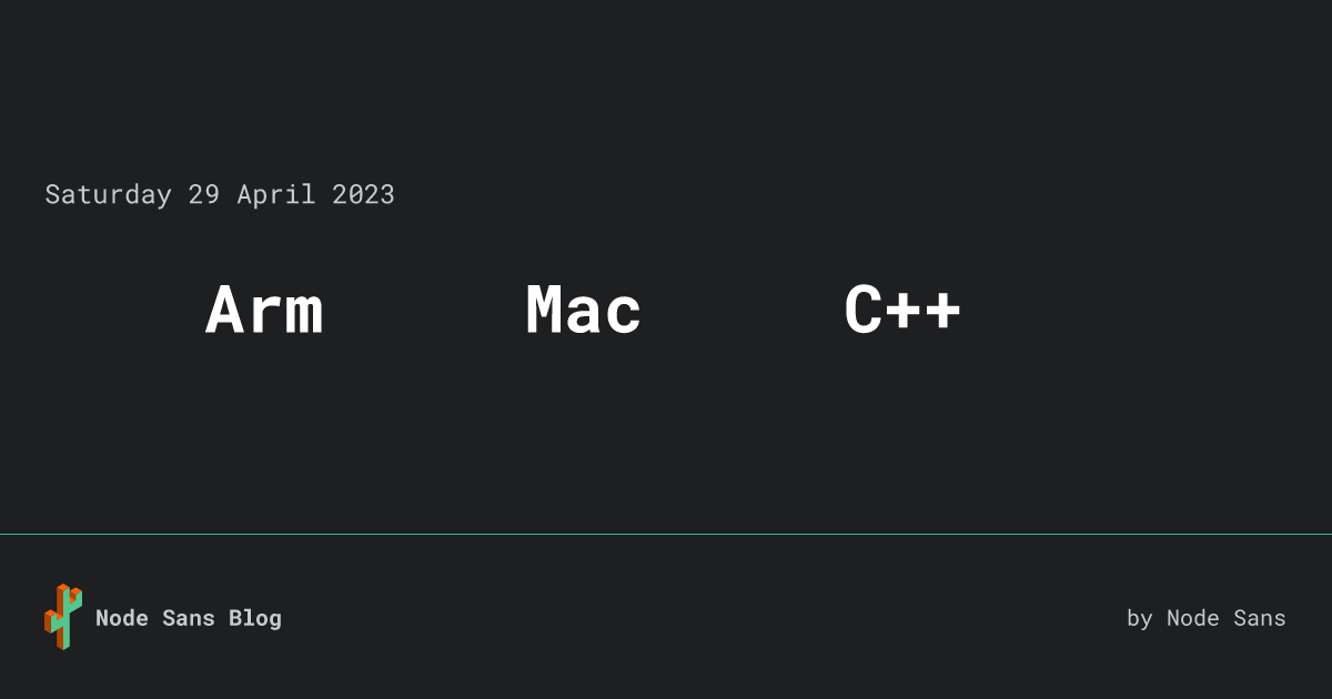 如何在 Arm 架构的 Mac 上检测 C++ 程序内存泄露 • Node Sans Blog